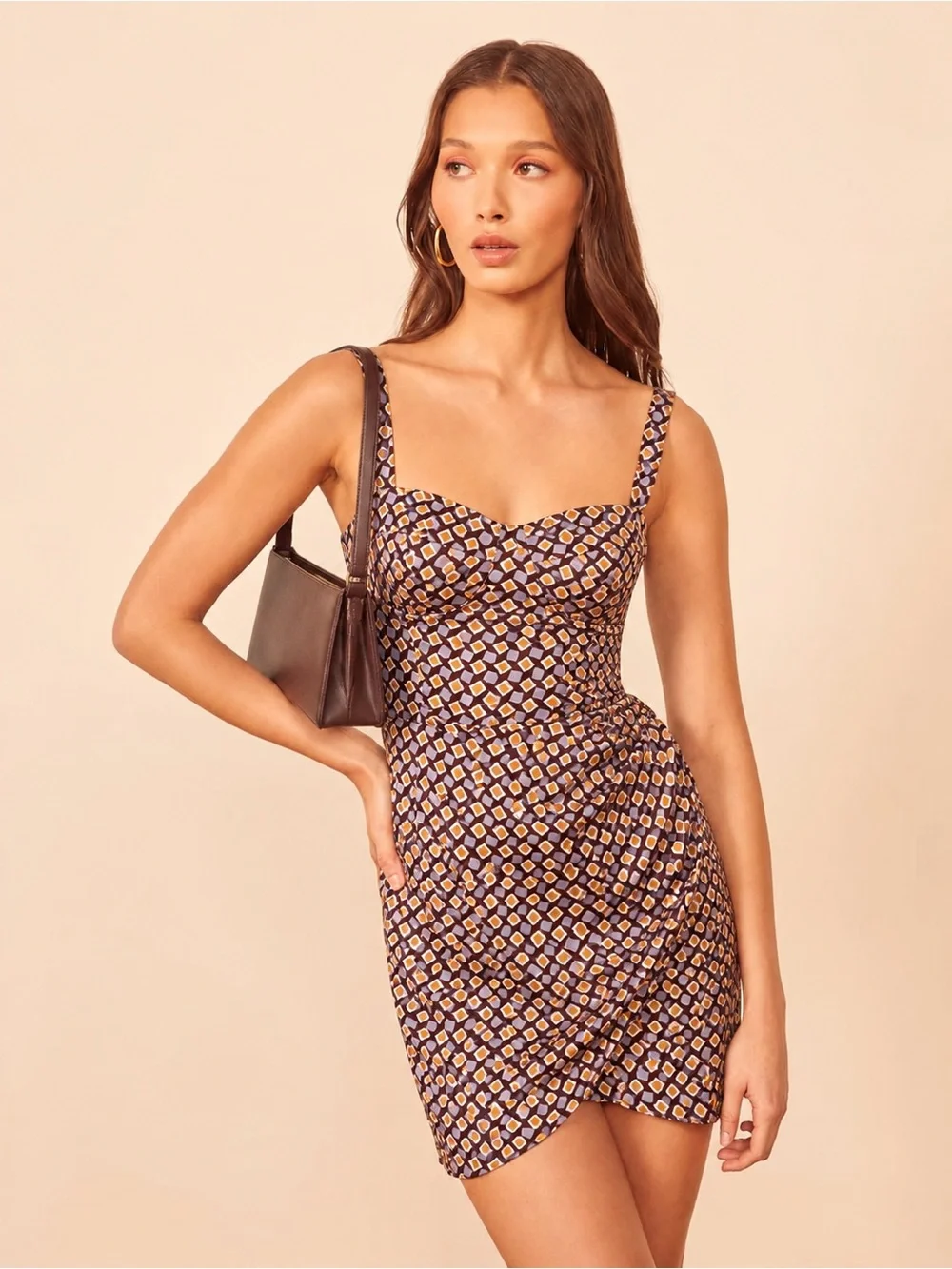 reformation fonda silk mini dress Reformation Fonda Mini Dress In Orange - 52% Off